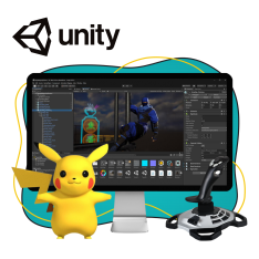 Мир игр на Unity 2D на популярном движке + AI-помощники - КИБЕРшкола программирования для детей, компьютерные курсы для школьников, начинающих и подростков - KIBERone г. Озерск