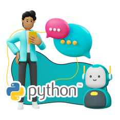 Умный чат-бот на Python - КИБЕРшкола программирования для детей, компьютерные курсы для школьников, начинающих и подростков - KIBERone г. Озерск