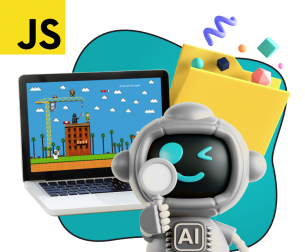 Язык программирования JavaScript + AI. Проектное обучение + геймификация + AI-помощники - КИБЕРшкола программирования для детей, компьютерные курсы для школьников, начинающих и подростков - KIBERone г. Озерск