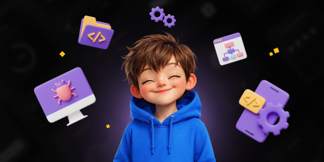 Идеальный сайт с нуля: код, дизайн и AI-помощник - КИБЕРшкола программирования для детей, компьютерные курсы для школьников, начинающих и подростков - KIBERone г. Озерск